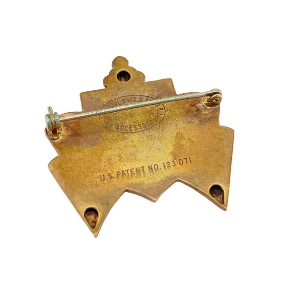 Vintage Collectible Enamel Pin War Relief British Badge Dieu Et Mon Droit Lion C - Picture 4 of 8